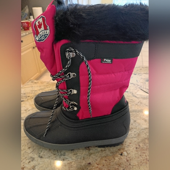 Pajar Shoes - Pajar Canada Black&Hot PinkBootsNWT MSRP$498 ExtremeQuality&Comfort AwesomePrice